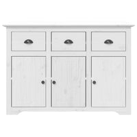 vidaXL Credenza BODO 115,5x44x80 cm in Legno Massello di Pino Bianco