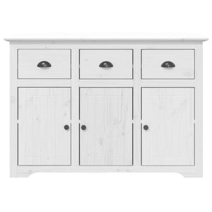 vidaXL Credenza BODO 115,5x44x80 cm in Legno Massello di Pino Bianco
