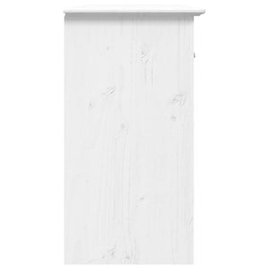 vidaXL Credenza BODO 115,5x44x80 cm in Legno Massello di Pino Bianco