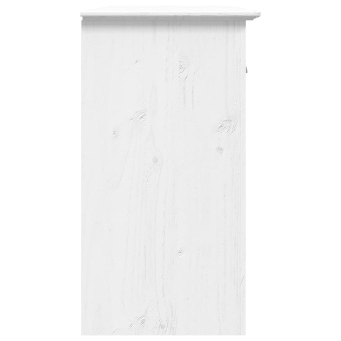vidaXL Credenza BODO 115,5x44x80 cm in Legno Massello di Pino Bianco