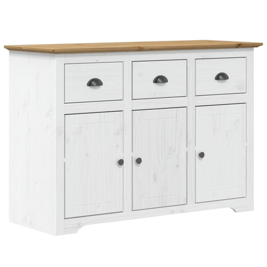 Credenza buffet cassettiera mobile contenitore organizer cucina soggiorno soggiorno BODO e 115,5 x 44 x 80 cm legno massello di pino marrone 02_0030802