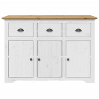 Credenza buffet cassettiera mobile contenitore organizer cucina soggiorno soggiorno BODO e 115,5 x 44 x 80 cm legno massello di pino marrone 02_0030802