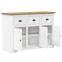 Credenza buffet cassettiera mobile contenitore organizer cucina soggiorno soggiorno BODO e 115,5 x 44 x 80 cm legno massello di pino marrone 02_0030802