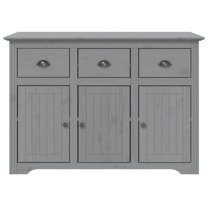 vidaXL Credenza BODO 115,5x44x80 cm in Legno Massello di Pino Grigio
