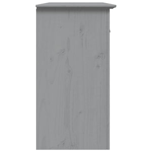 Credenza BODO 115,5x44x80 cm in Legno Massello di Pino Grigio 355067