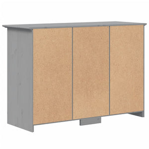 Credenza BODO 115,5x44x80 cm in Legno Massello di Pino Grigio 355067