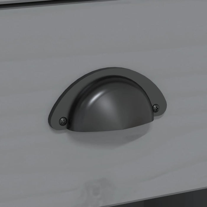 Credenza BODO 115,5x44x80 cm in Legno Massello di Pino Grigio 355067