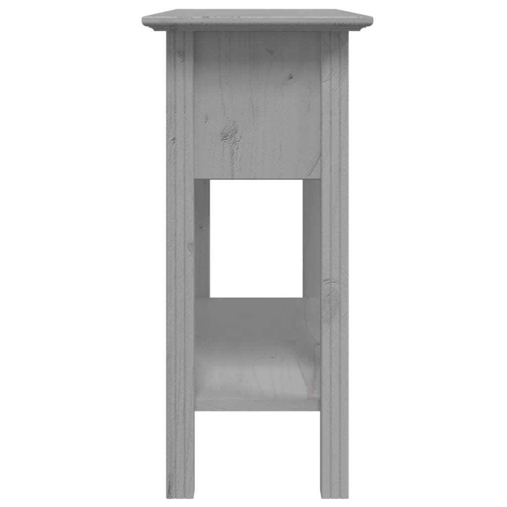 vidaXL Tavolo Consolle BODO 91x35x74 cm Legno Massello Pino Grigio