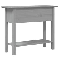 vidaXL Tavolo Consolle BODO 91x35x74 cm Legno Massello Pino Grigio