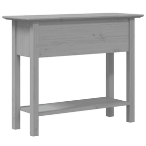 vidaXL Tavolo Consolle BODO 91x35x74 cm Legno Massello Pino Grigio