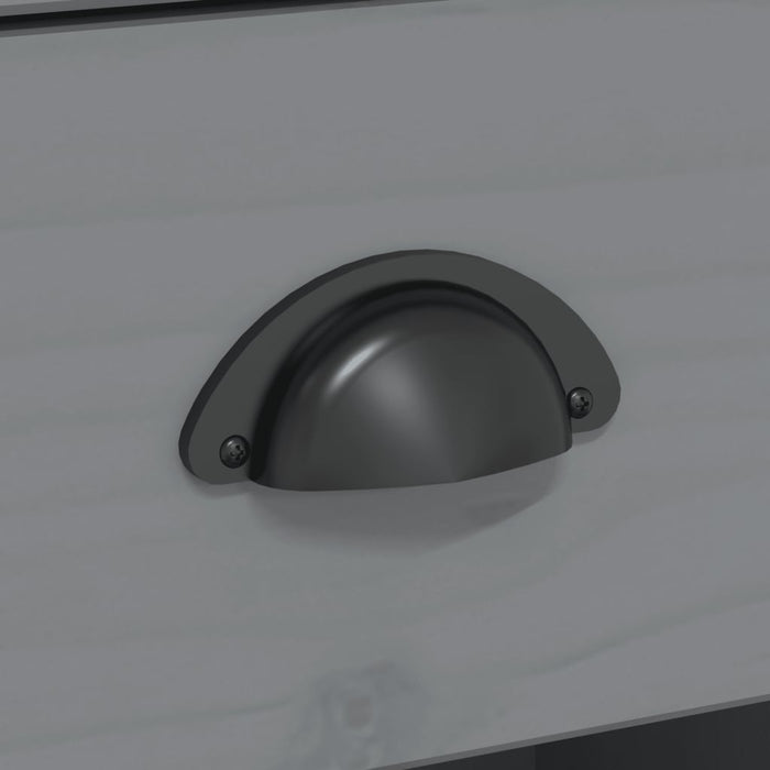 Tavolo Consolle BODO 91x35x74 cm Legno Massello Pino Grigio 355073