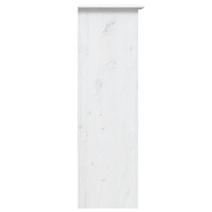 Mobile con Ante in Vetro BODO in Legno Massello di Pino Bianco 355077