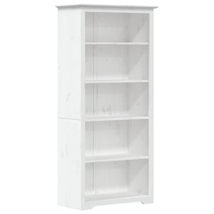 Libreria BODO 5 Ripiani 80x38x180 cm Legno Massello Pino Biancocod mxl 102868