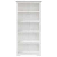 Libreria BODO 5 Ripiani 80x38x180 cm Legno Massello Pino Biancocod mxl 102868