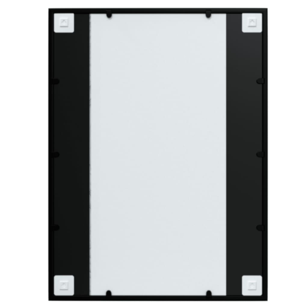 Specchi a Parete 2 pz Neri 80x60 cm in Metallo 3189032