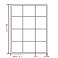 Specchi a Parete 2 pz Neri 80x60 cm in Metallo 3189032