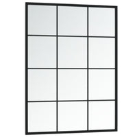 Specchi a Parete 3 pz Neri 80x60 cm in Metallo 3189033