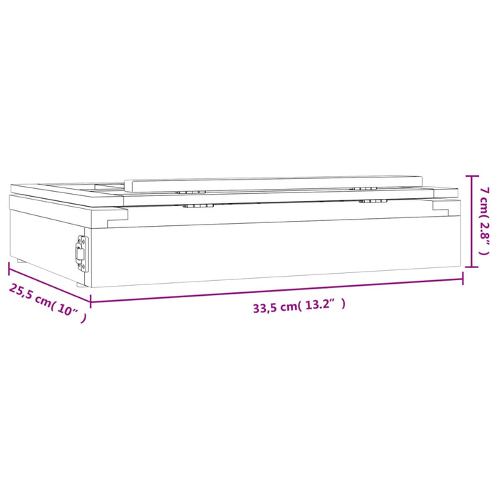 Cavalletto Tavolo Cassetto 33,5x25,5x7 cm Legno Massello Pino 30228