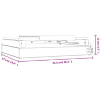 Cavalletto Tavolo Cassetto 41,5x37x12 cm Legno Massello Pino 30229