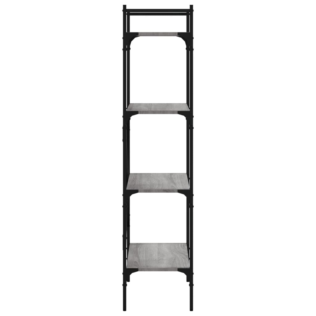 Libreria-Scaffale per Libri-Mobile di Stoccaggio Grigio Sonoma 4 Ripiani 56x31,5x138,5 cm Multistrato