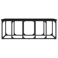 Tavolino da Salotto Nero 100x50x35,5 cm in Legno Multistrato 833378