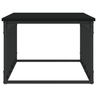Tavolino da Salotto Nero 100x50x35,5 cm in Legno Multistrato 833378