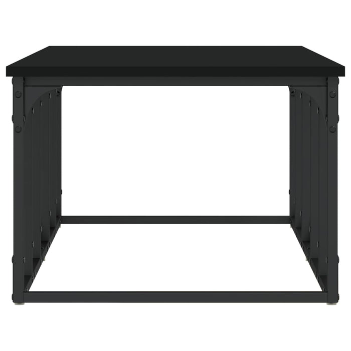 Tavolino da Salotto Nero 100x50x35,5 cm in Legno Multistrato 833378