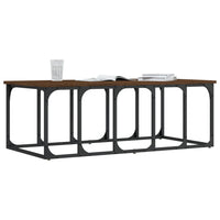 Tavolino Salotto-Tavolino da soggiorno-Tavolo Rovere Marrone 100x50x35,5cm Legno Multistrato