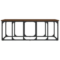 Tavolino Salotto Rovere Marrone 100x50x35,5cm Legno Multistrato 833382