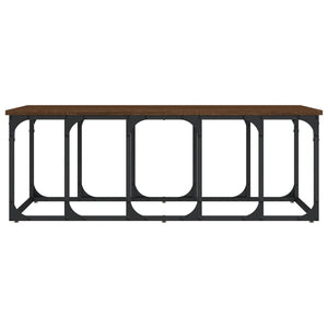 Tavolino Salotto Rovere Marrone 100x50x35,5cm Legno Multistrato 833382