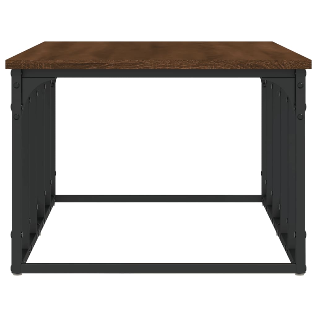 Tavolino Salotto-Tavolino da soggiorno-Tavolo Rovere Marrone 100x50x35,5cm Legno Multistrato