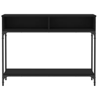 Tavolino Consolle Nero 100x30,5x75 cm in Legno Multistrato 833388
