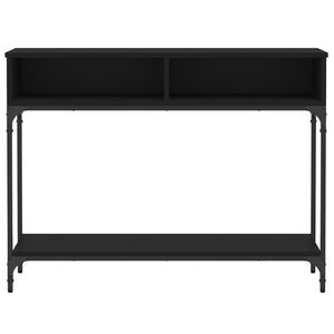 Tavolino Consolle-Tavolino da soggiorno-Tavolo Nero 100x30,5x75 cm in Legno Multistrato