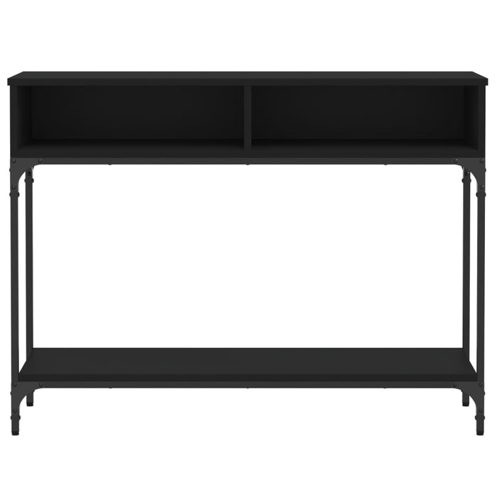 Tavolino Consolle-Tavolino da soggiorno-Tavolo Nero 100x30,5x75 cm in Legno Multistrato