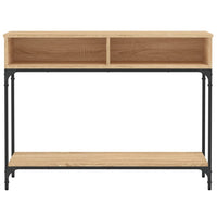 Tavolino Consolle-Tavolino da soggiorno-Tavolo Rovere Sonoma 100x30,5x75cm Legno Multistrato