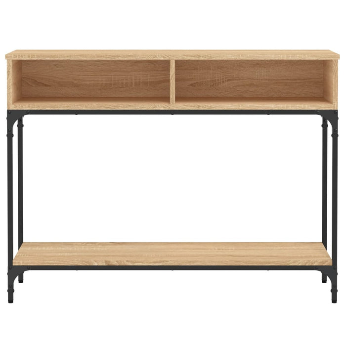 Tavolino Consolle-Tavolino da soggiorno-Tavolo Rovere Sonoma 100x30,5x75cm Legno Multistrato