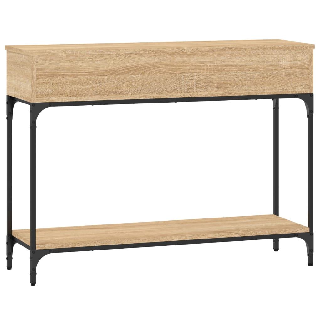 Tavolino Consolle-Tavolino da soggiorno-Tavolo Rovere Sonoma 100x30,5x75cm Legno Multistrato