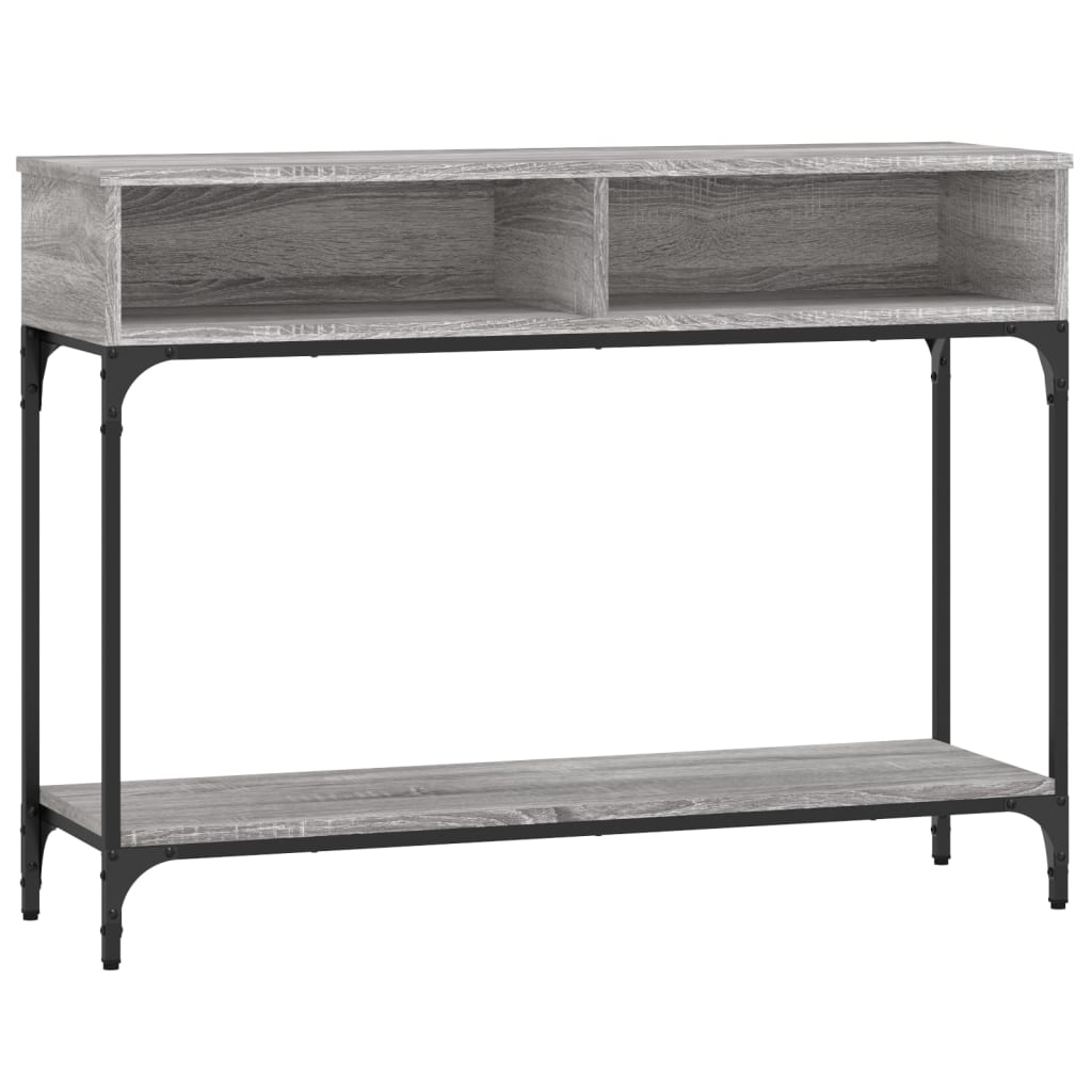 Tavolino Consolle Grigio Sonoma 100x30,5x75cm Legno Multistrato 833391