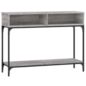 Tavolino Consolle-Tavolino da soggiorno-Tavolo Grigio Sonoma 100x30,5x75cm Legno Multistrato