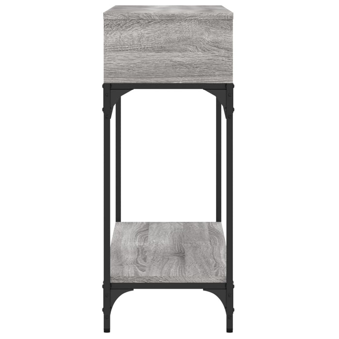 Tavolino Consolle Grigio Sonoma 100x30,5x75cm Legno Multistrato 833391
