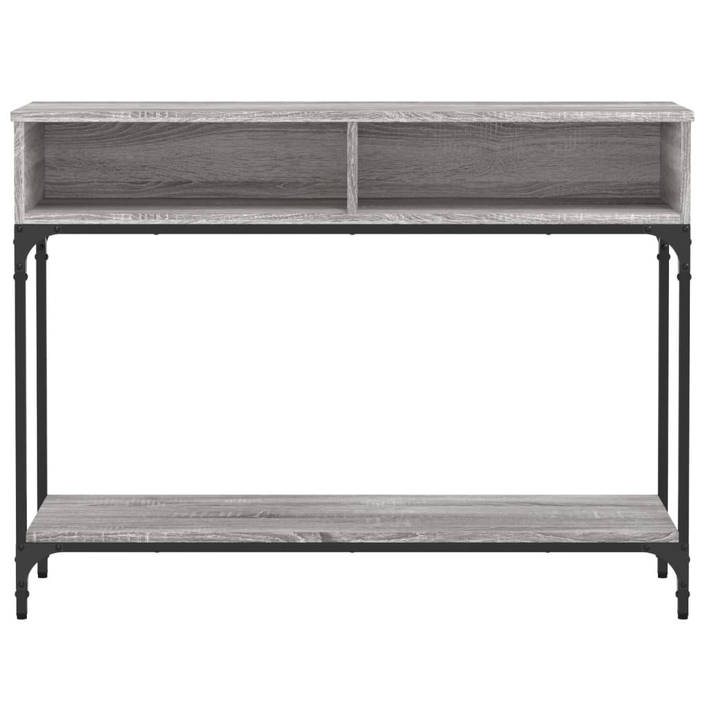 Tavolino Consolle Grigio Sonoma 100x30,5x75cm Legno Multistrato 833391