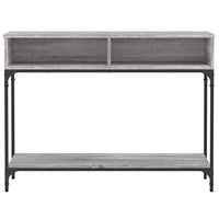 Tavolino Consolle Grigio Sonoma 100x30,5x75cm Legno Multistrato 833391