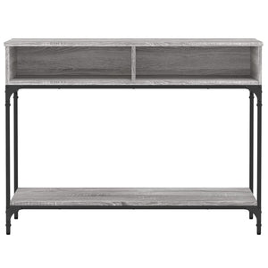 Tavolino Consolle Grigio Sonoma 100x30,5x75cm Legno Multistrato 833391