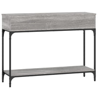 Tavolino Consolle Grigio Sonoma 100x30,5x75cm Legno Multistrato 833391