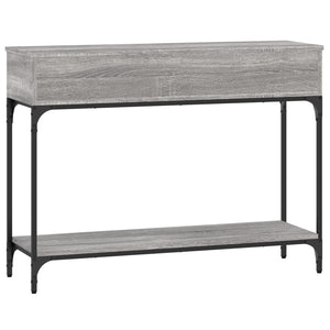Tavolino Consolle Grigio Sonoma 100x30,5x75cm Legno Multistrato 833391