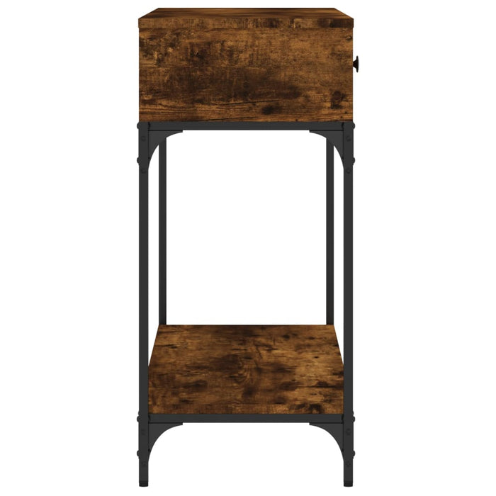 Tavolino Consolle-Tavolino da soggiorno-Tavolo Rovere Fumo 100x34,5x75cm Legno Multistrato 603661