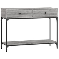 Tavolino Consolle Grigio Sonoma 100x34,5x75cm Legno Multistrato 833396