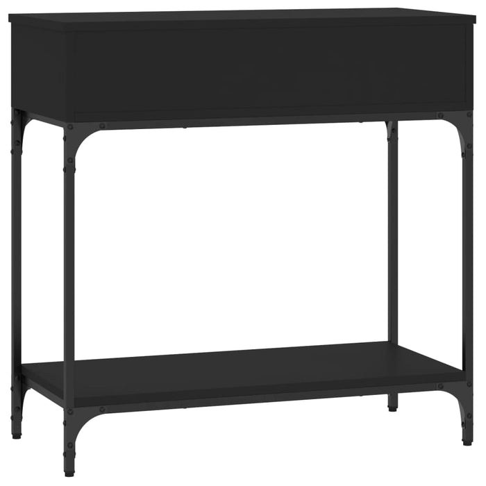 Tavolino Consolle-Tavolino da soggiorno-Tavolo Nero 75x34,5x75 cm in Legno Multistrato 748788