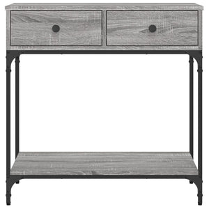 Tavolino Consolle Grigio Sonoma 75x34,5x75cm Legno Multistrato