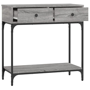 Tavolino Consolle-Tavolino da soggiorno-Tavolo Grigio Sonoma 75x34,5x75cm Legno Multistrato 947262